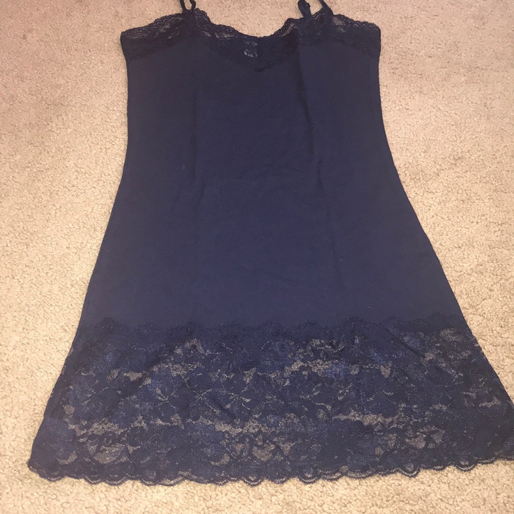 Navy blue lace camisole